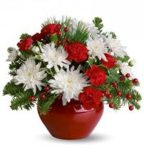 Red and White Arrangement Red and White Arrangement